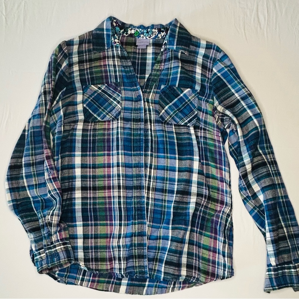 Laura Scott Women’s Plaid Flannel Shirt‎